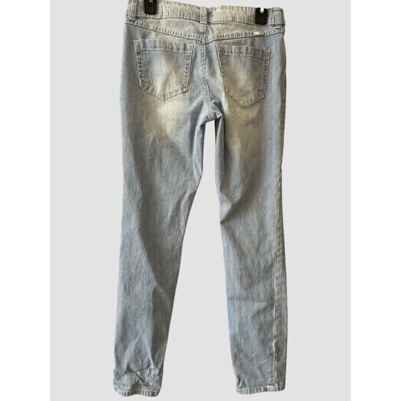 Inc Denim Striped Skinny Jeans Women’s Size 4 Light Wash - Picture 4 of 7